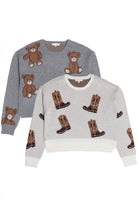 Knit Print Sweater