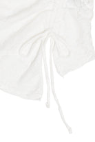 Side Ruche Lace Tube Top