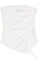 Side Ruche Lace Tube Top