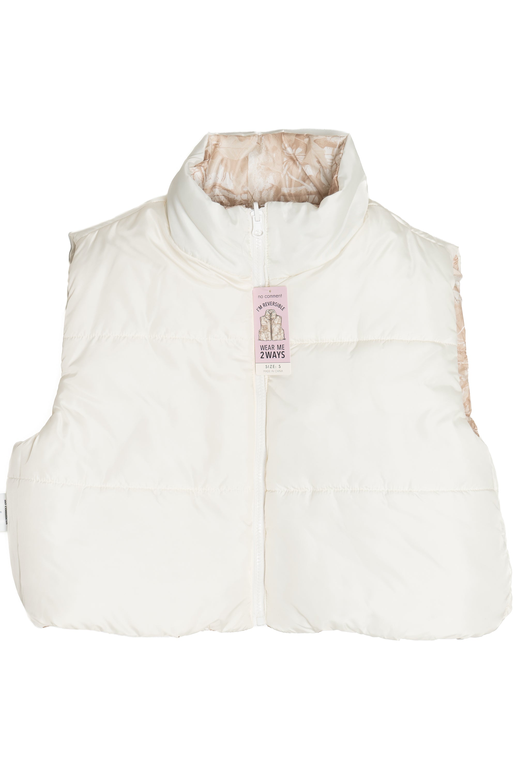 Reversible Woodland Camo Puffer Vest