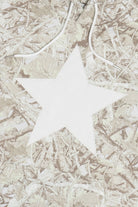 Star Applique Camo Hoodie Sweatshirt