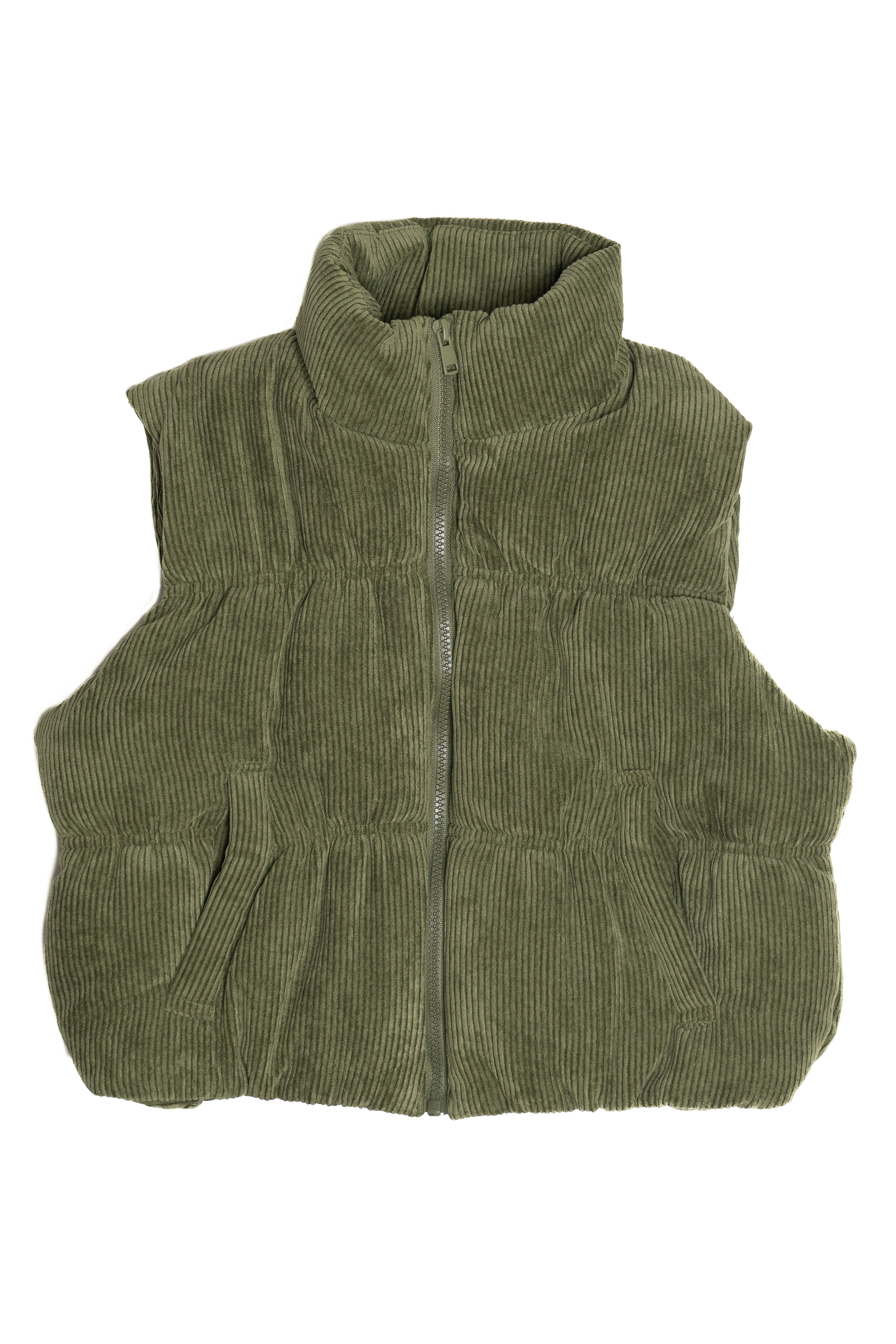 Corduroy Puffer Vest