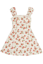 Floral Lace Trim Mini Dress