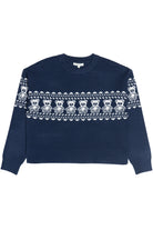 Teddy Bear Pattern Fair Isle Sweater