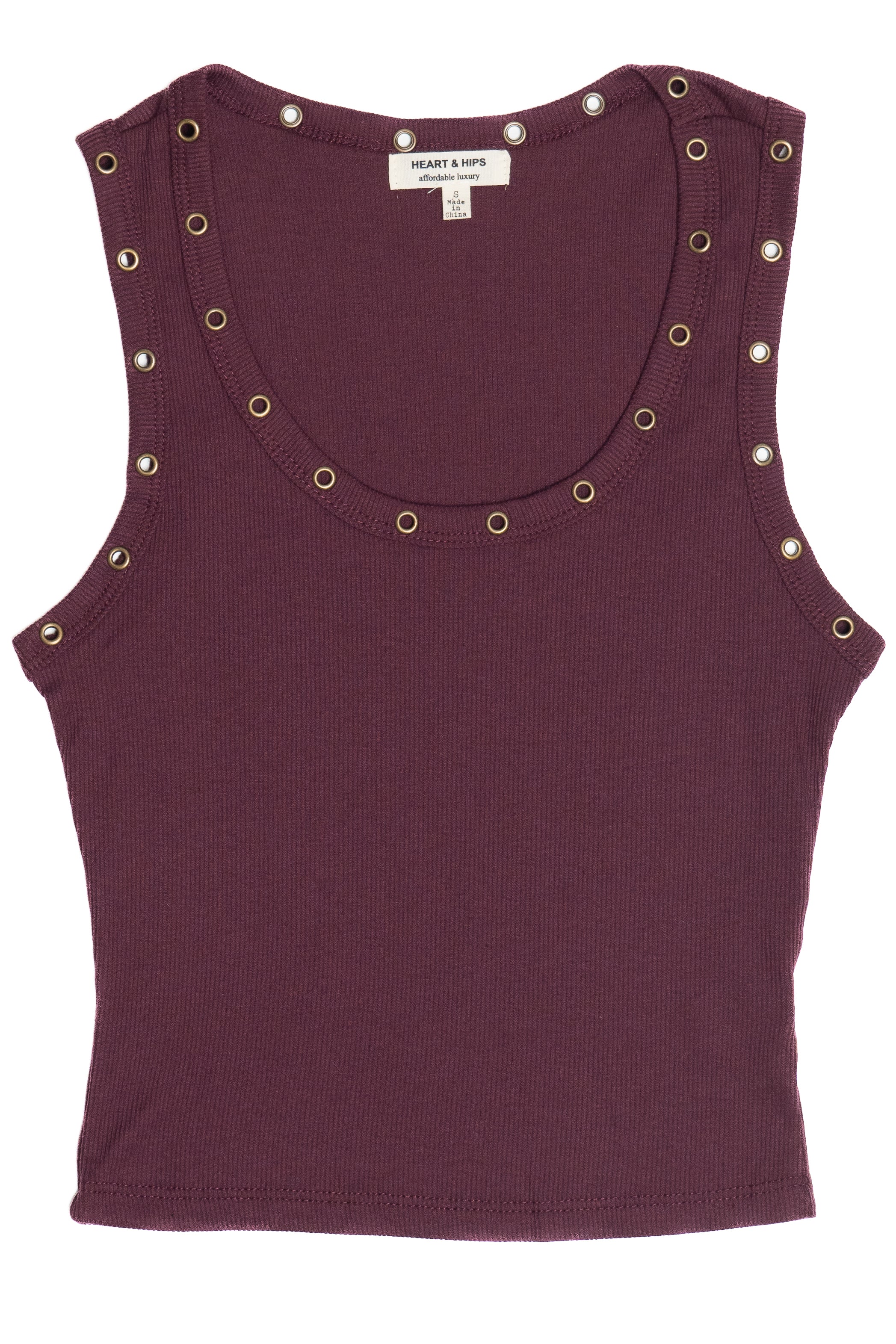 Studded Scoop Tank Top