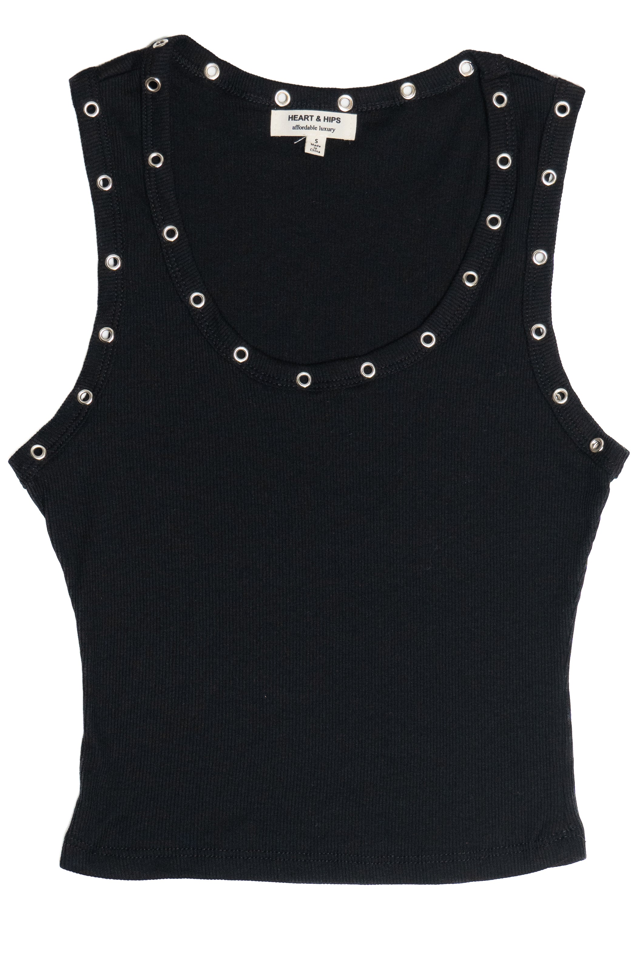 Studded Scoop Tank Top