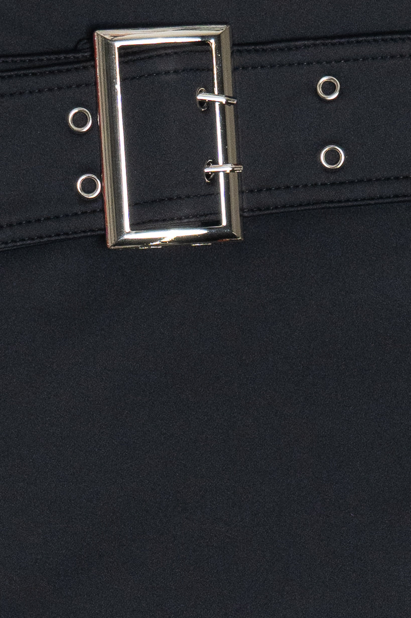 Belted Scuba Mini Skort