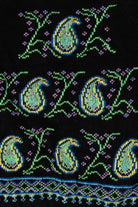 Vintage Black Paisley And Floral Pattern Sweater (1980s)
