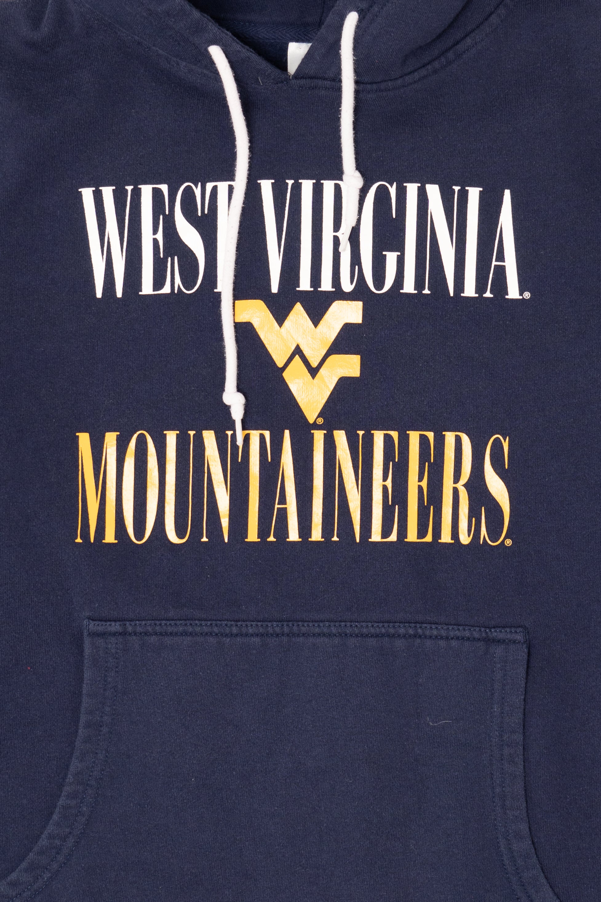 Navy Blue West Virginia Mountaineers Hooded Sweatshirt (2010s)