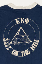 Vintage Navy Blue Downerwear "Jazz On The Hill" Ringer T-Shirt (1970s)