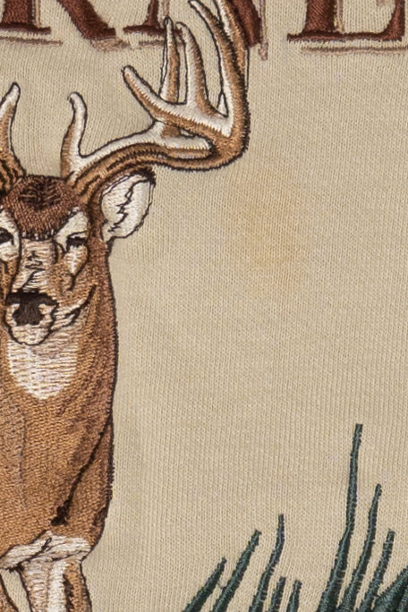 Vintage Embroidered Great American Wilderness Deer Buck Sweatshirt (2000s)