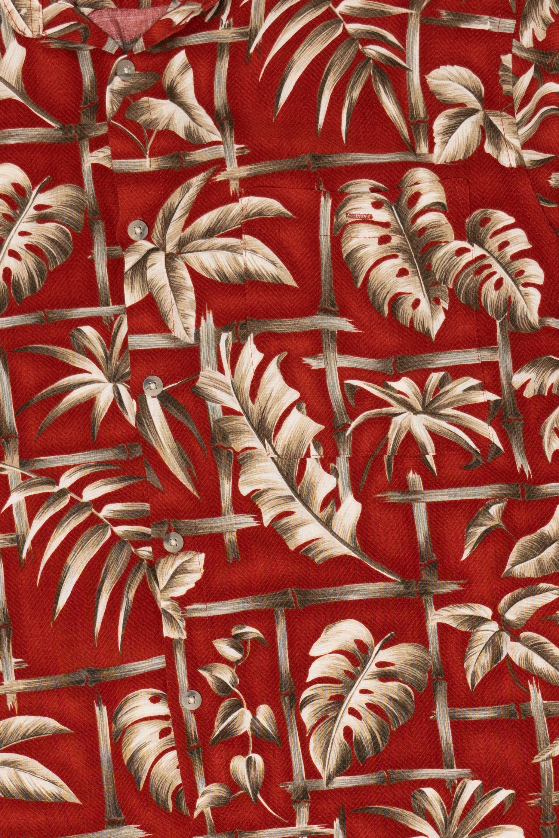Red St. John's Bay Hawaiian Button Up Shirt (2000s)