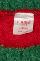 Red Holiday Time Reindeer With Sunglasses Ugly Christmas Pullover (2010s)