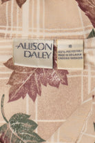 Vintage Allison Daley Autumn Leaves Button Up Shirt (1990s)
