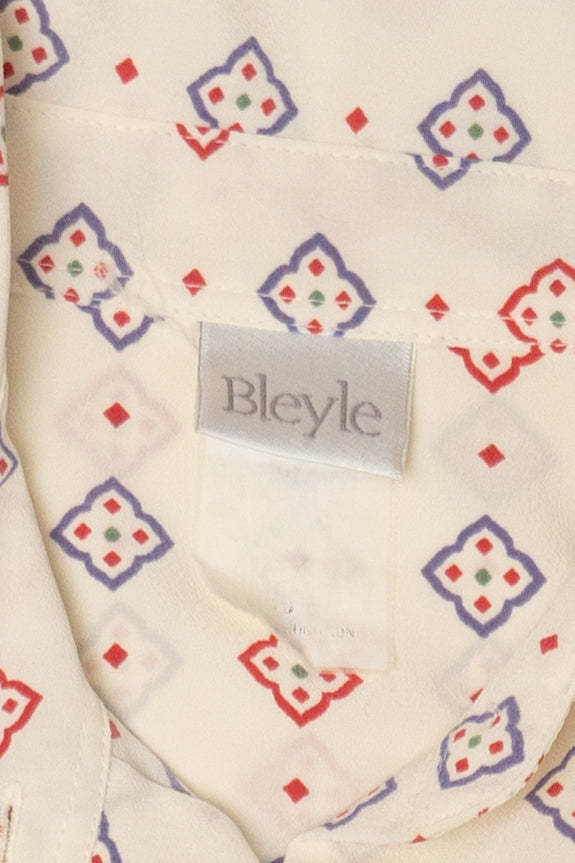 Vintage Bleyle Geometric Pattern Button Up Shirt (1980s)