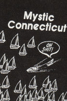Vintage Mystic Connecticut Sailboats Funny Raglan Sweatshirt (1980s)