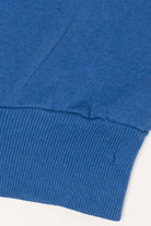 Vintage Blue Butterfly On Flowers Collared Sweatshirt (1990s)