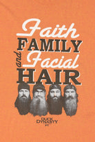 Orange Duck Dynasty "Faith Family And Facial Hair" T-Shirt (2010s)