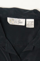 Vintage Black La Blouse Button Up Shirt (1980s)