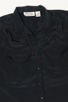 Vintage Black La Blouse Button Up Shirt (1980s)