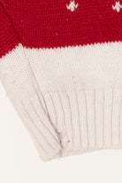 Red Sixth Avenue Reindeer Ugly Christmas Pullover (2010s)
