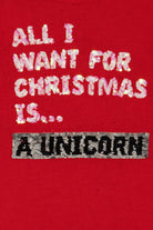 Kids Red "All I Want For Christmas Is..." Ugly Christmas Pullover (2020s)