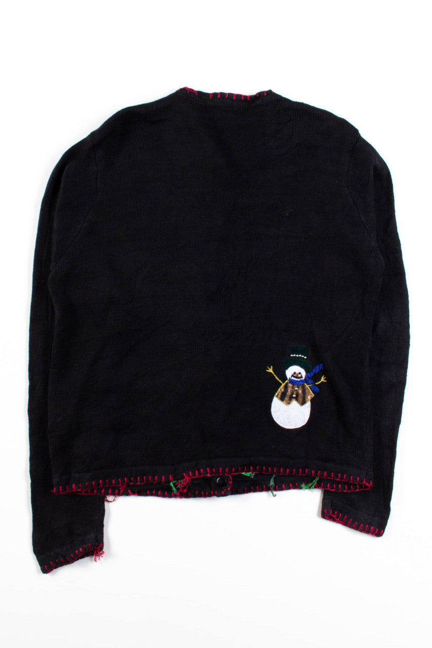 Black Ugly Christmas Cardigan 56477