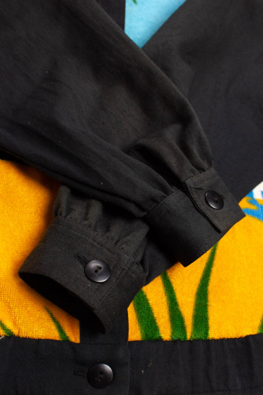 Vintage 'Cowdillac Born To Moo!' Terry Cloth Lightweight Jacket (1990s)