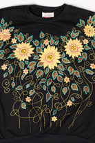 Bedazzled Floral Sweatshirt(1980s)