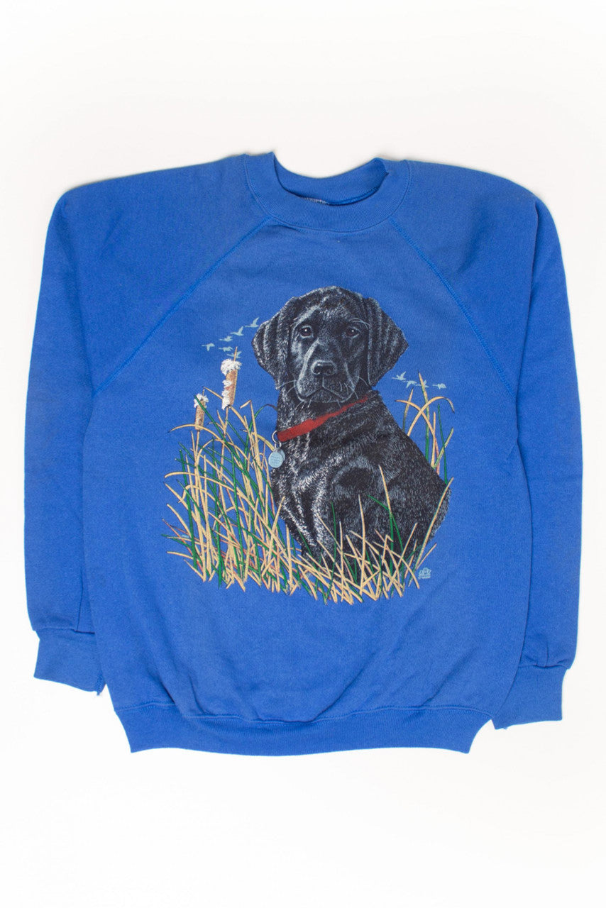 Vintage Black Lab Hunting Sweatshirt (1992)