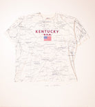 All Over Print Kentucky Map T-Shirt(1988)
