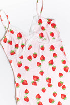 Strawberry Lace Trimmed Mini Dress (Extended Sizes)