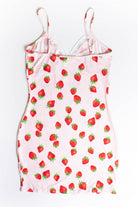 Strawberry Lace Trimmed Mini Dress (Extended Sizes)