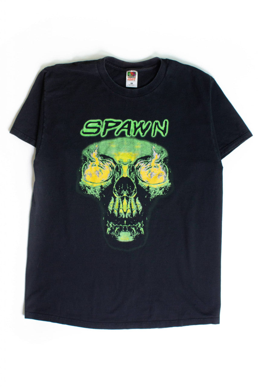Vintage Spawn Green Skull T-Shirt (1990s)