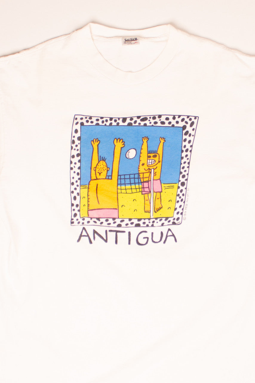 Vintage BIGHED Designs, "Antigua" T-Shirt (1990)