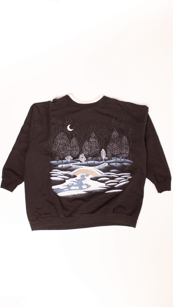 Vintage Basic Editions Winter Sweatshirt (1980s)