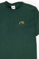 Vintage Green Sunflower Embroidered T-Shirt (1990s)