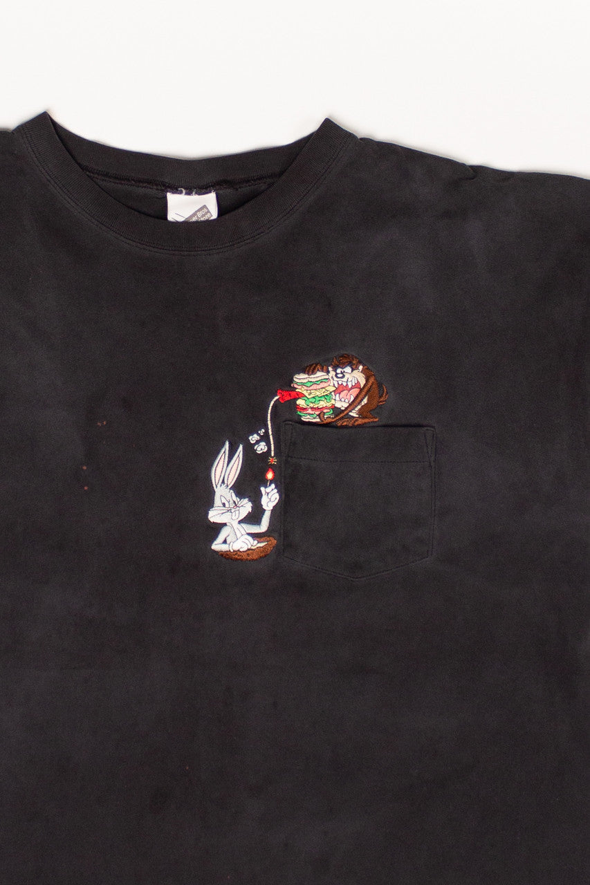 Vintage Looney Tunes Pocket T-Shirt (2000s)