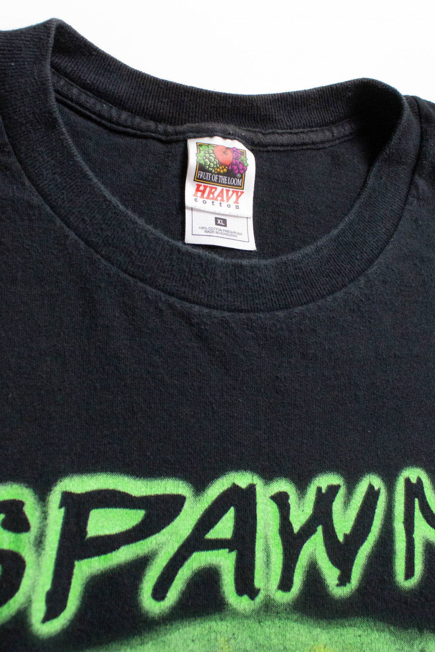 Vintage Spawn Green Skull T-Shirt (1990s)