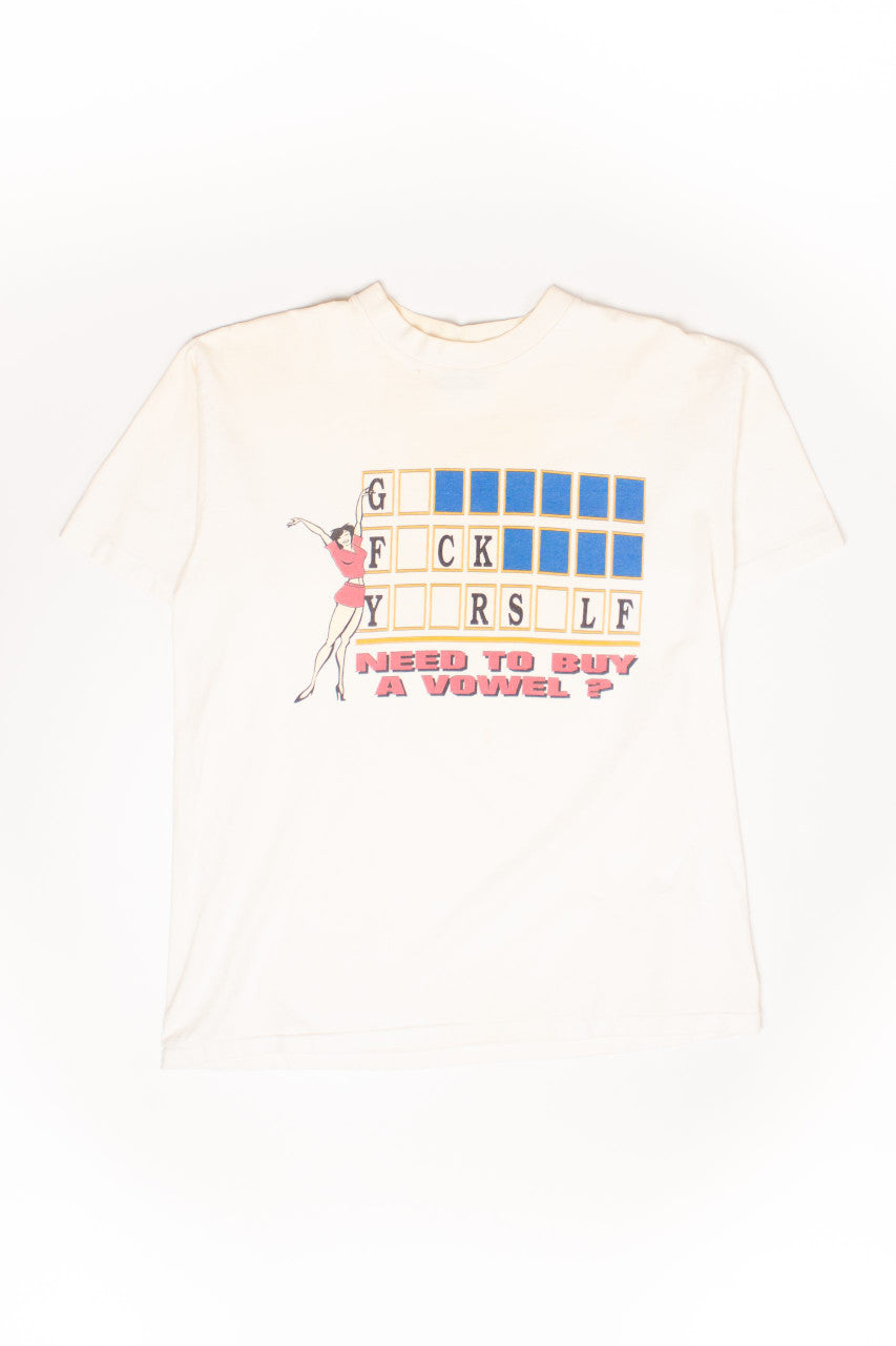 Vintage "Need to Buy a Vowel?" T-Shirt (1990s)