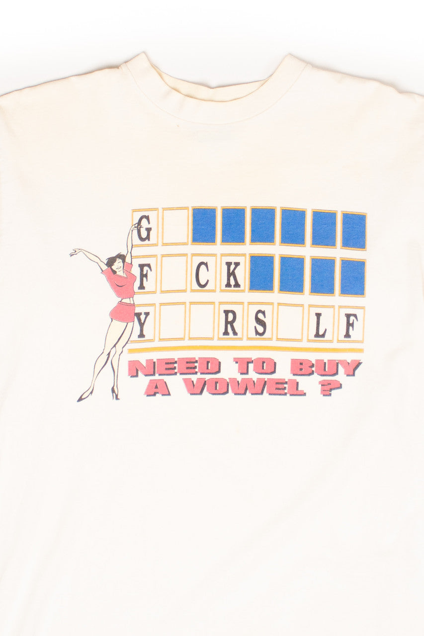 Vintage "Need to Buy a Vowel?" T-Shirt (1990s)