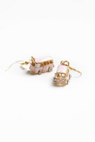 Retro Pink Van Earrings