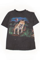 Vintage Wolf Scene T-Shirt (1980s)