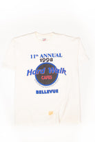 Vintage Funny Hard Walk Cafe T-Shirts T-Shirt (1990s)