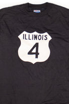 Vintage Illinois Interstate 4 T-Shirt (1990s)