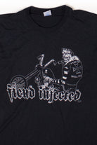 Vintage "Fiend Infected" Funny Biker T-Shirt (2000s)
