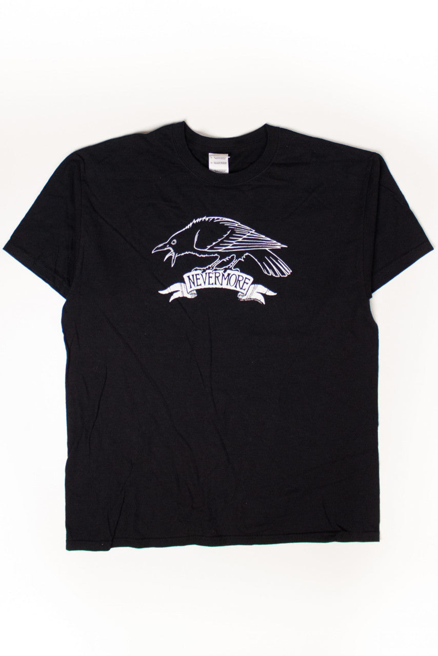 Vintage Edgar Allen Poe Nevermore Crow T-Shirt (1999)