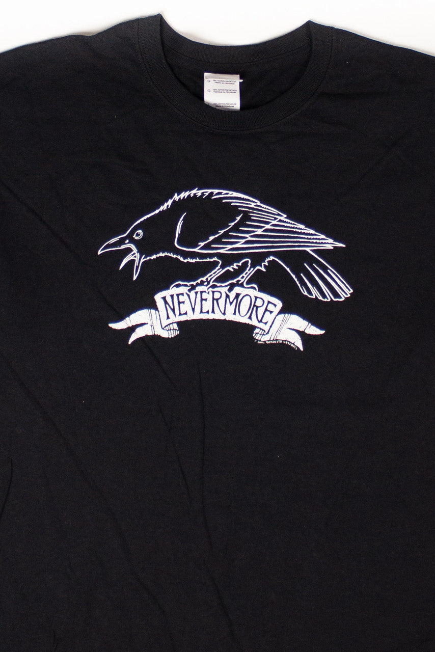 Vintage Edgar Allen Poe Nevermore Crow T-Shirt (1999)