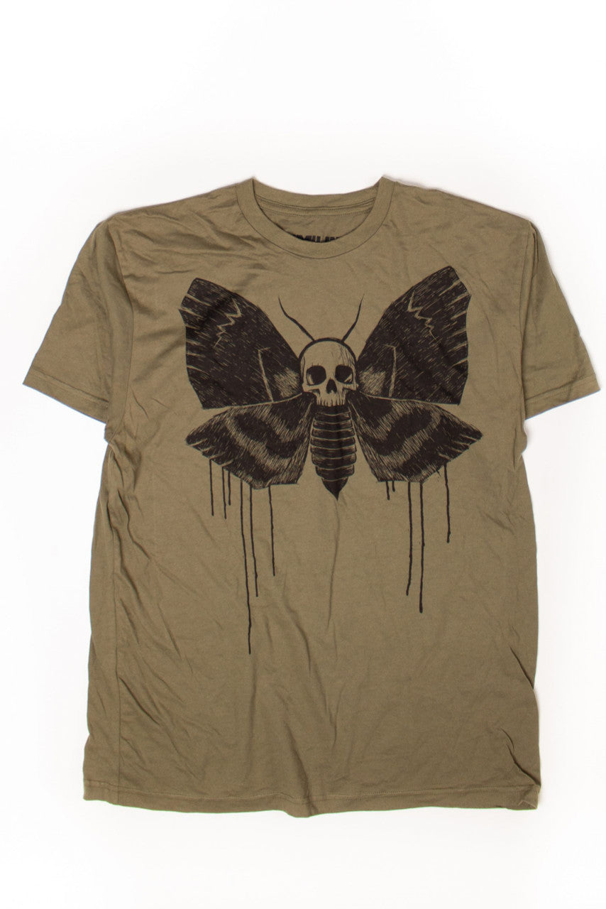 Vintage Dead Head Moth Graphic T-Shirt (2010s)