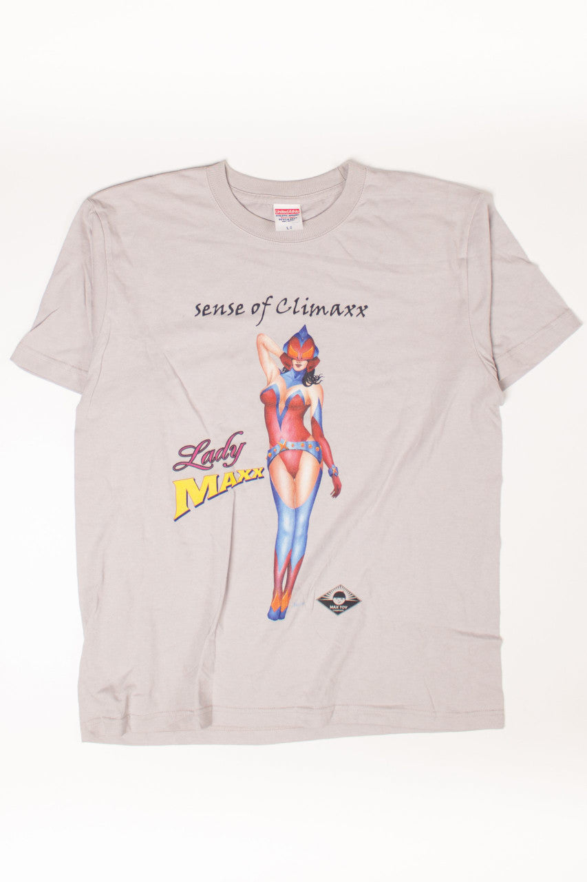 Vintage Max Toys "Lady Climaxx" T-Shirt (1990s)